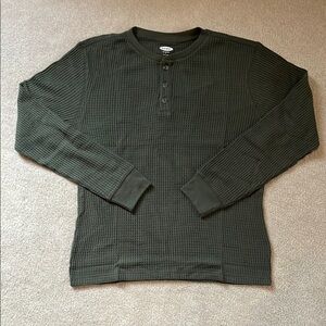 Old Navy Men’s Green Waffle Sweater NWT
